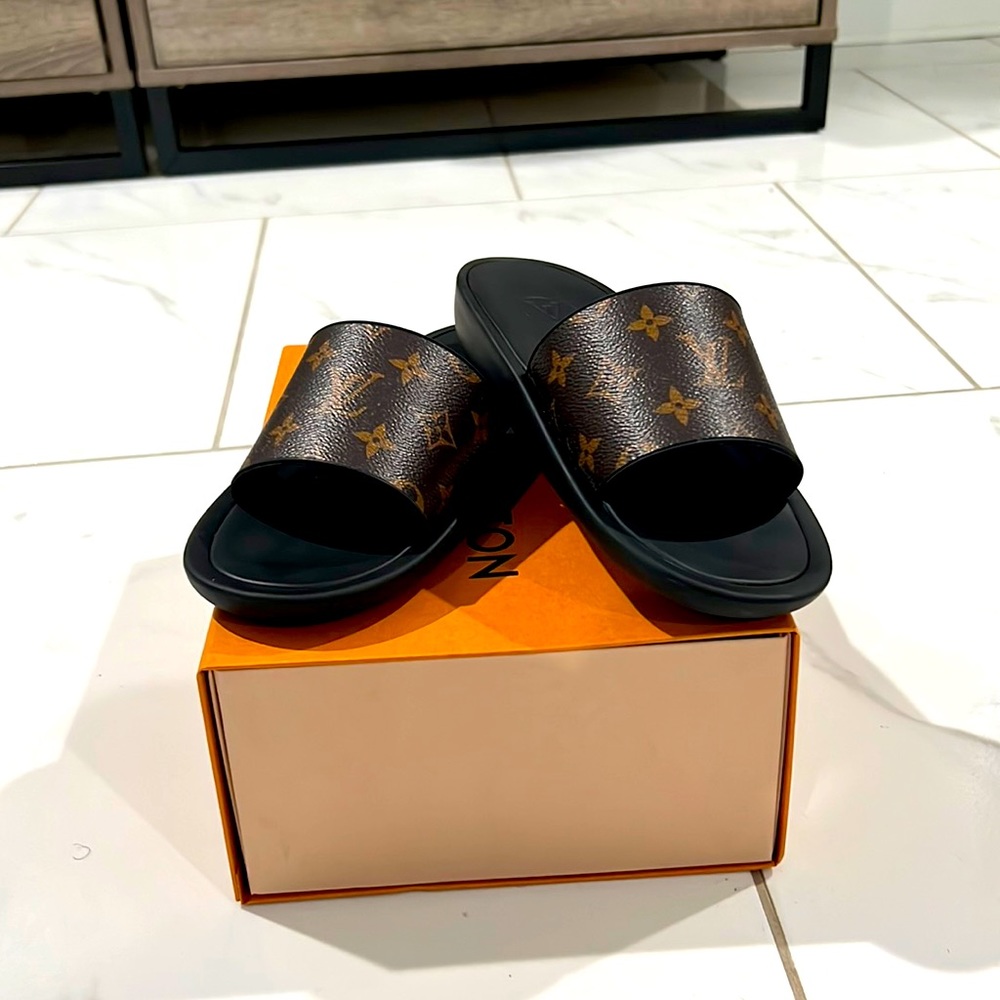 Louis Vuitton Monogram Sunbath slides